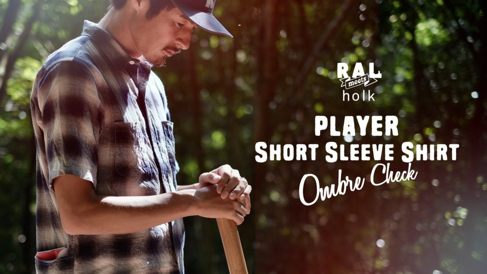 RAL meets holk / Player Short Sleeve Shirt Ombre Check